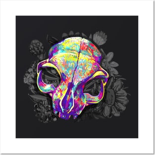 Floral Skull Posters and Art